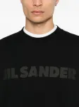Футболка с логотипом JIL SANDER, черный - фото 5