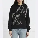 Толстовка обычного кроя Armani Exchange, черный - фото