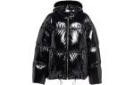 Пуховик женский Prada на молнии, черный - фото