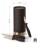 Блок ножей 4 шт Echtwerk, черное серебро - фото 6