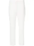 Узкие креповые брюки Alexander McQueen, белый - фото