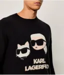 Свитер Relaxed fit Karl Lagerfeld, черный - фото 4