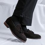 Лоферы мужские Weishibangwei, коричневый - фото 15