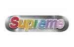 Скейтборд Supreme SS22 с цветным логотипом, серебряный - фото 2