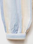 Детское платье-рубашка Marta Stripe из хлопка Mango, Lt-Pastel Blue - фото 4