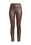 Леггинсы из искусственной кожи Manguun, коричневый - фото
