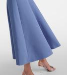 Бельгийское плиссированное платье миди Emilia Wickstead, индиго - фото 5