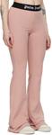 Розовые расклешенные брюки для отдыха Palm Angels - фото 2