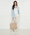 Сумка-шоппер женская Calvin Klein из искусственной кожи, бежевый - фото 3