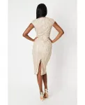 Женское платье-карандаш с декоративными элементами Coast, загар/бежевый - фото 3