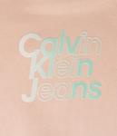 Толстовка Calvin Klein Jeans Regular Fit, бело-коралловый - фото 3