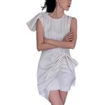 MSGM Женское белое платье без рукавов - фото 4