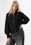 Кардиган Pieces PCMALOU LONG SLEEVE ZIP, Black - фото 4