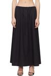 Юбка макси со шнурком Matteau, черный - фото