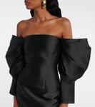 Фрея атласное мини-платье Solace London, черный - фото 4