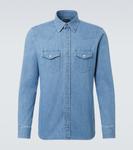 Джинсовая рубашка Tom Ford, Washed Blue - фото