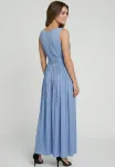 261Rlouna длинное платье Morgan, Bleu - фото 2