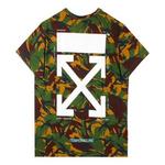 Футболка green camouflage arrows short sleeve Off-White, камуфляж - фото