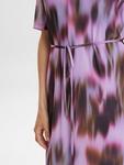 Короткое платье миди с абстрактным принтом Numph, Purple/Multi - фото 5