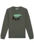 Свитер Watapparel Sweatshirt Waldbär, цвет khaki/neon green - фото