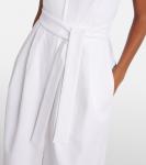 Платье макси из хлопкового габардина Max Mara, Bianco - фото 5