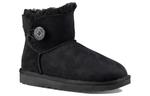 Ботинки зимние UGG WMNS Mini Bailey Button II Black, черный - фото 4