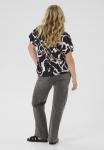 Блуза Kaffe Curve MAREN , Black Nature Organic Lines/Black - фото 5