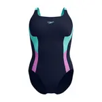 Купальник Speedo Shaping Solid Splice, синий - фото 2