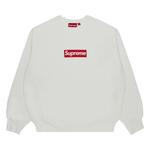 Свитер Supreme Washed Box Logo Crewneck, White - фото