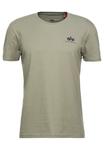 Футболка Alpha Industries, оливковый/меланж - фото 4