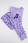 Детский хлопковый пижамный комплект Coccodrillo, фиолетовый - фото 5