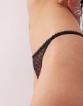 Кружевные стринги Motel ranu Heart черного цвета - фото 3