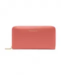 Металлический мягкий кошелек на молнии Coccinelle, розовый - фото