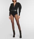 Трусики из смеси шерсти и кашемира Alaïa, черный - фото 2