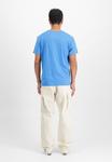 Футболка Alpha Industries Print T-shirt, Mediteranian Blue/Blue - фото 5