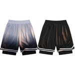 Баскетбольные шорты унисекс Dbd Wh, Градиент бело-черный - фото 25