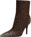Ботинки GUESS womens Gomoray, Dark Brown Embellished Leopard Multi 200 - фото