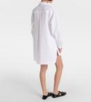 Мини-платье из хлопкового поплина Alaïa, Blanc - фото 3