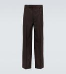 Шерстяные брюки Checked Prada, Ebano - фото