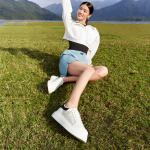 Кроссовки PT'SON Skateboarding Shoes Women's Low-top, белый/черный - фото 32