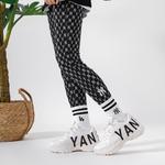 Старые Цветочные Леггинсы Женские Черные MLB - фото 8