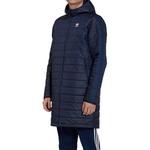 Куртка оригинальные длинные пуховики Adidas, синий - фото 4