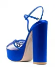 Босоножки Farfalla 140 на платформе Sophia Webster, синий - фото 3