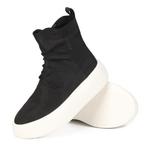 Кеды мужские, обувь для скейтбординга высокая черный Thai Points - фото 4