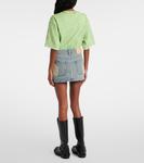 Мини-юбка из потертого денима Macaria Acne Studios, Mid Blue - фото 3