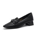 Лоферы женские Foxer, черный - фото