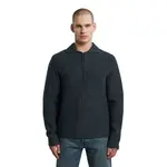 Свитер G-Star Polo Collar half zip, серый - фото