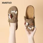 Закрытые тапочки для женщин XMISTUO, розовый - фото 5