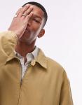 Куртка Topman twill harrington в цвете stone - фото 4