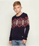 Свитер regular fit Guess, темно-синий - фото